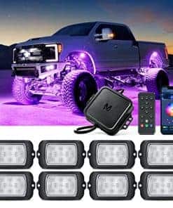 Kits de luces LED RGB MICTUNING X2 - 8 Pods Underglow
