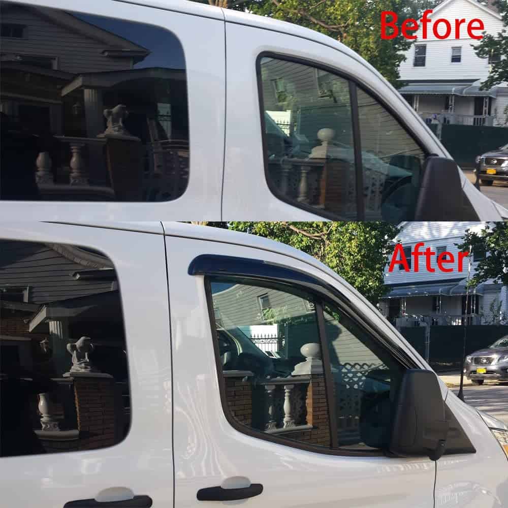 Deflector de viento lateral impermeable -Humo Oscuro - Imagen 3