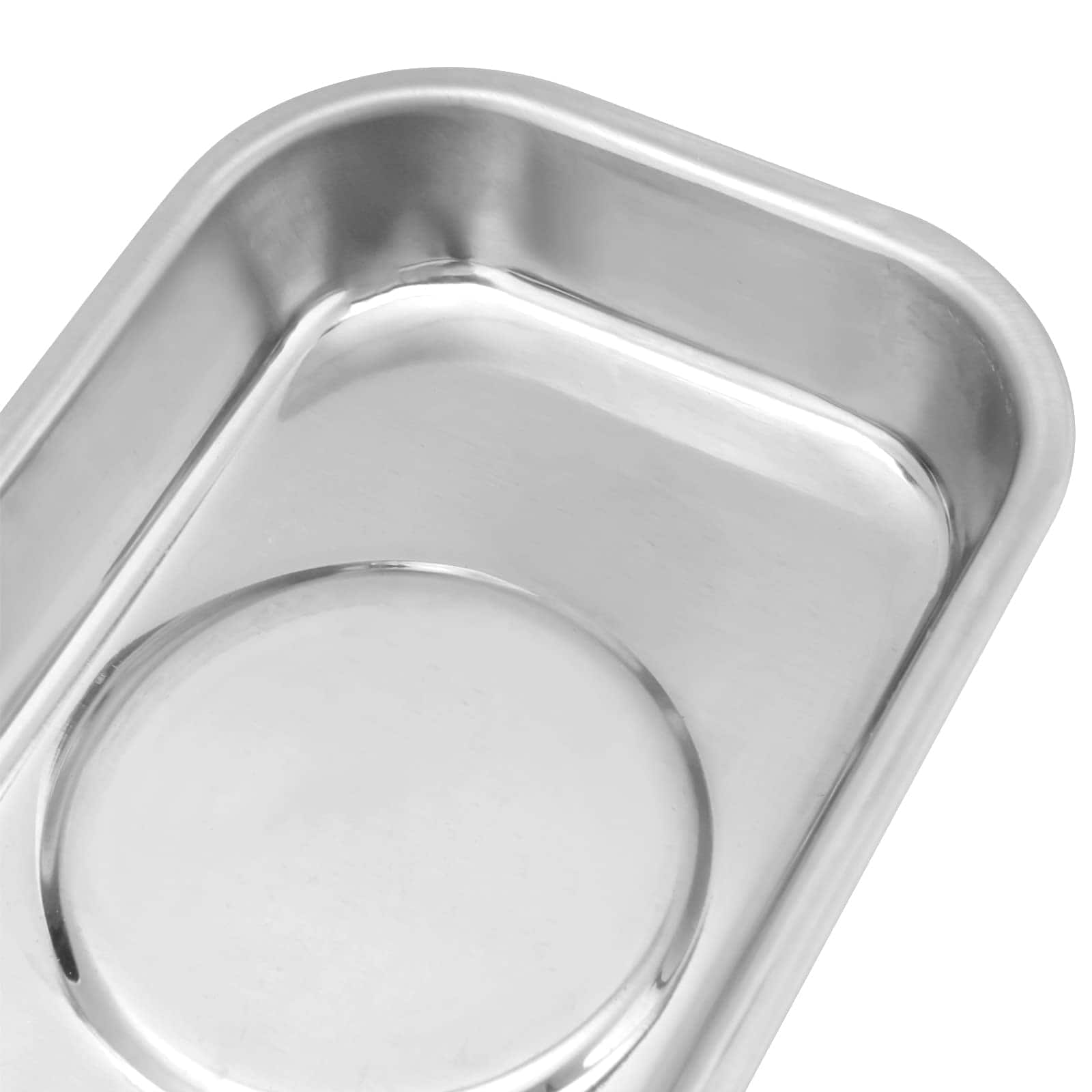 KEILEOHO 10 PCS Bandejas Magnéticas Rectangulares de Acero - Imagen 4