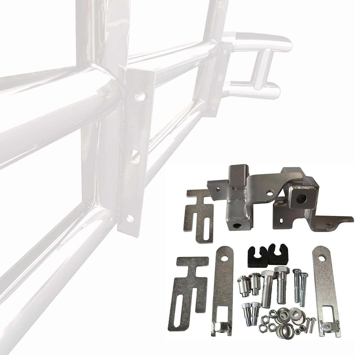 Protector de Ciervo Grande de Acero Inoxidable Pulido con - Imagen 3