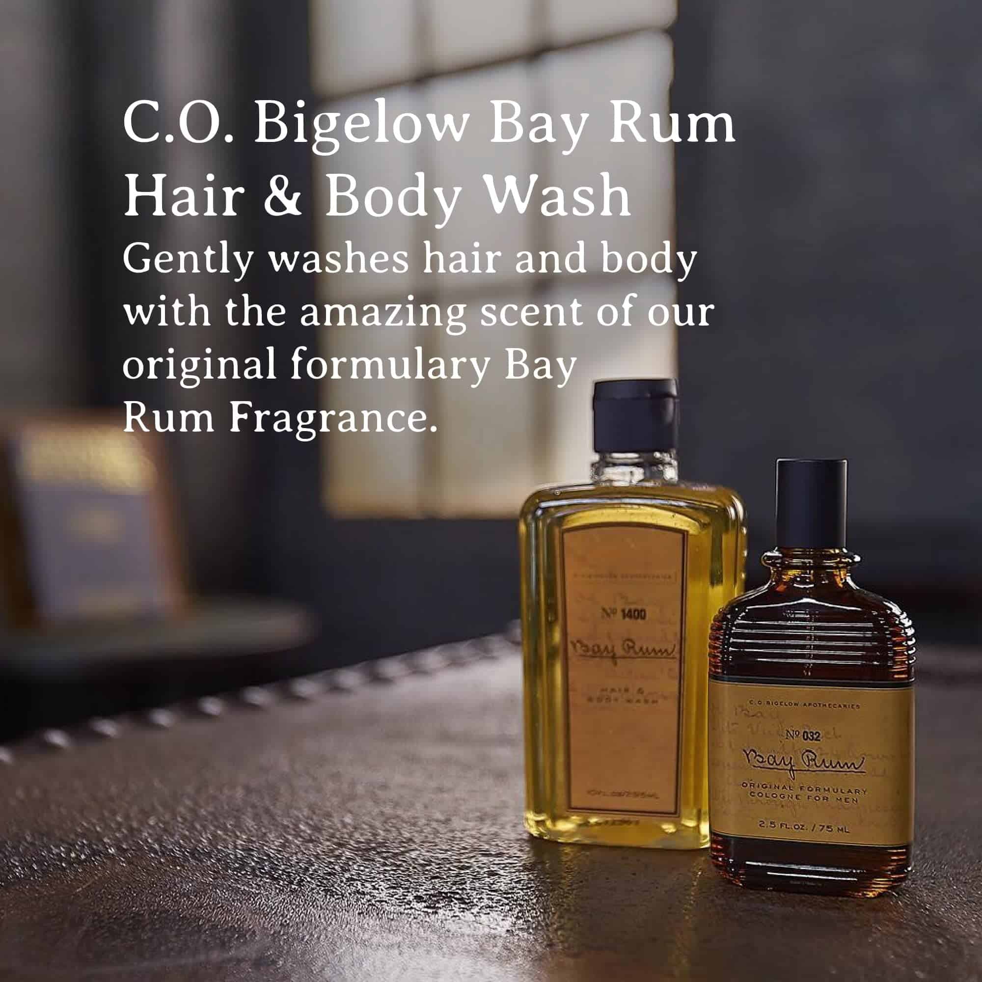 C.O. Bigelow Bay Rum Hair and Body Wash for Men, No. 1400, - Imagen 5