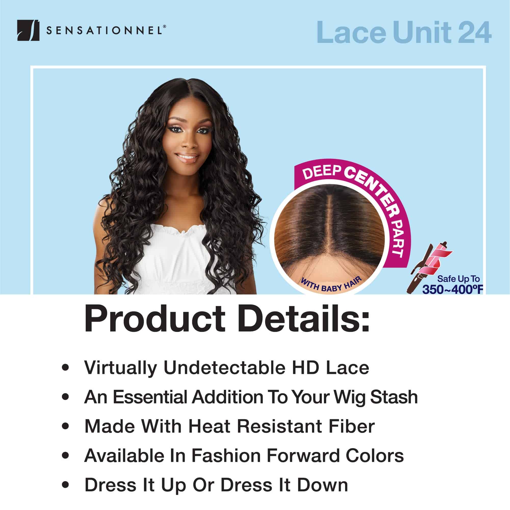 Peluca frontal de encaje Sensationnel Dashly - Unidad 29 - Imagen 6