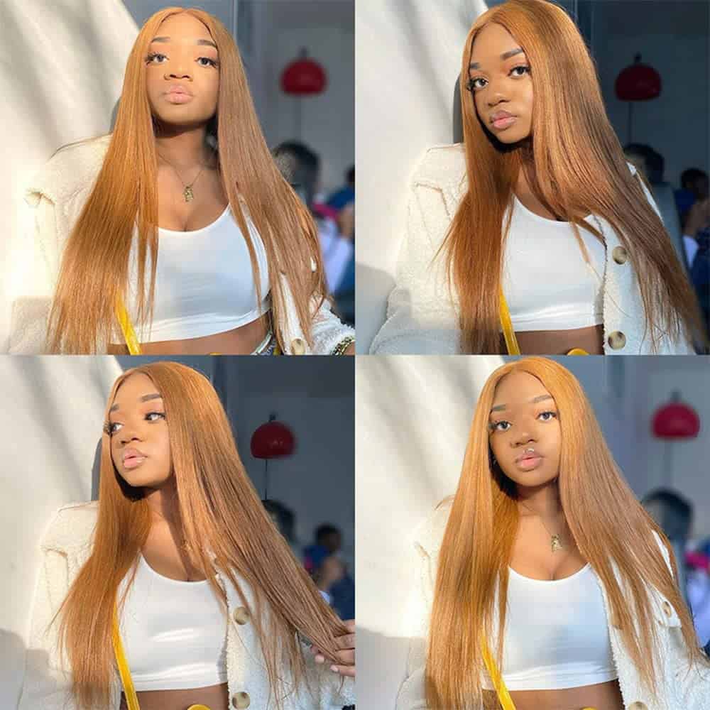 Paquetes de Extensiones de Cabello Rubio Miel #27 Cabello - Imagen 4