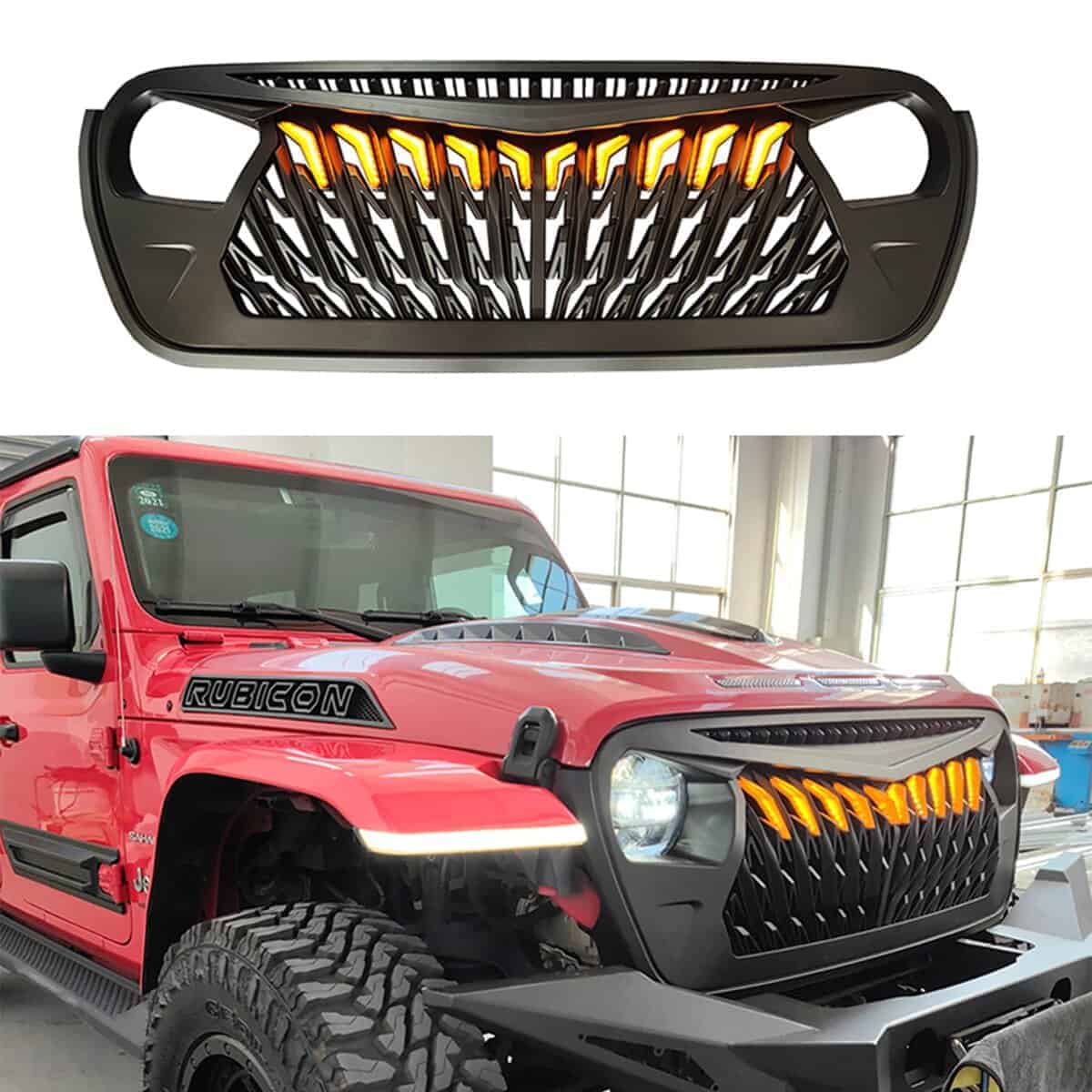 Rejilla Frontal de Reemplazo WANGDUOYU Compatible con Jeep