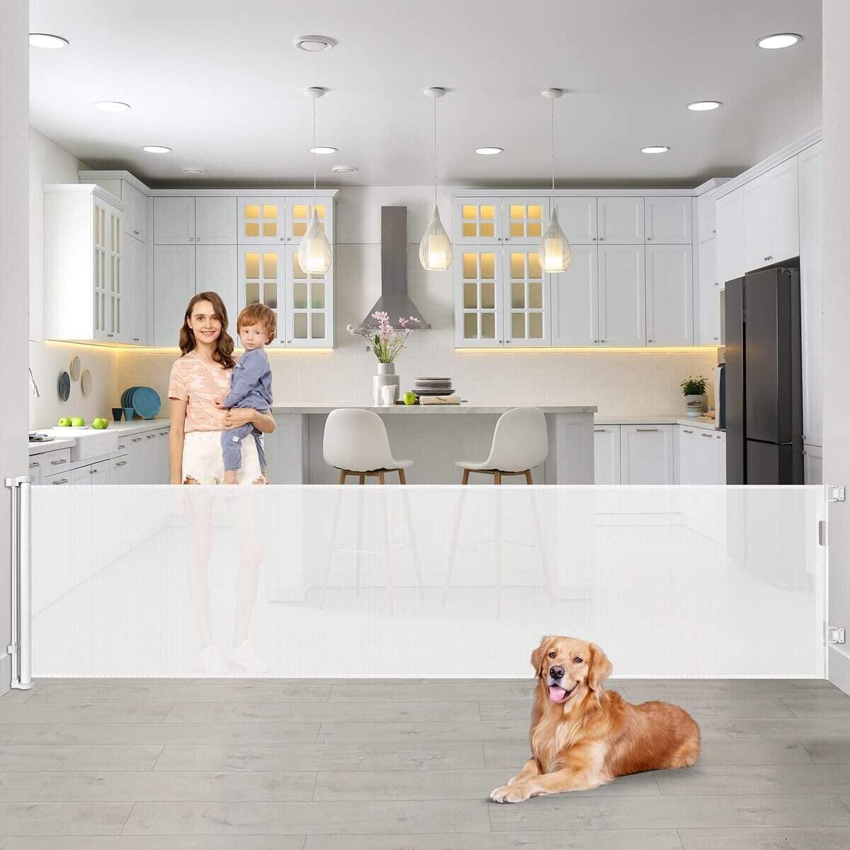 Puerta de bebé extra ancha de 90 pulgadas para aberturas