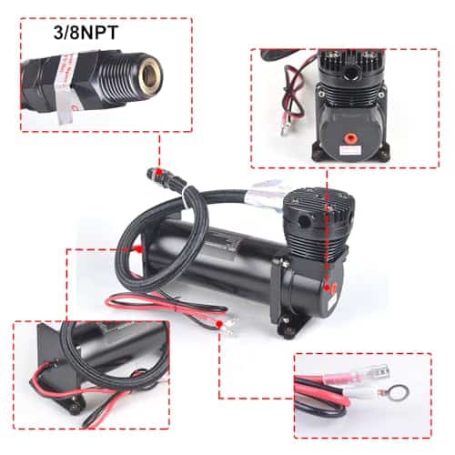 CNRAQR 200PSI 3/8 NPT Bocina de Tren Pesado / Compresor de - Imagen 8