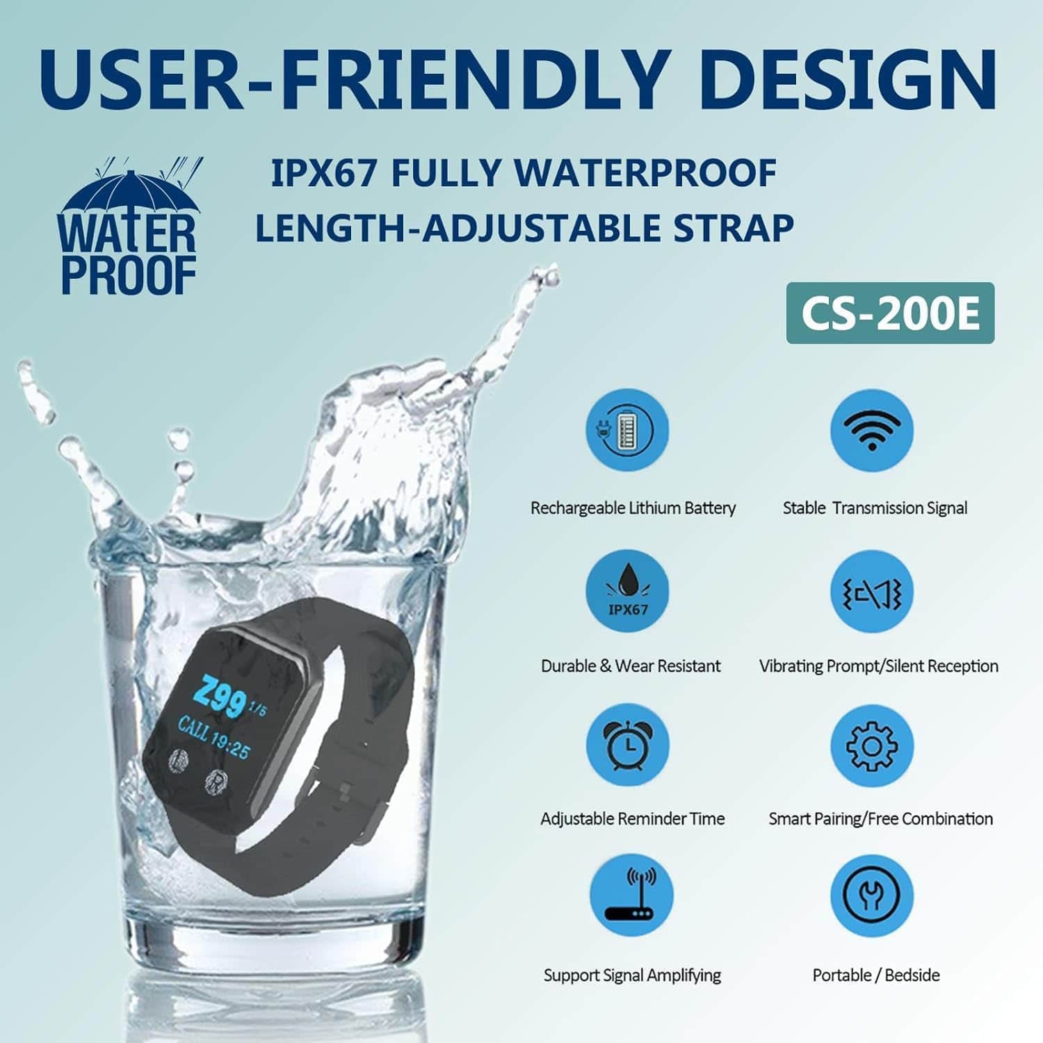 Sistema de Pager de Restaurante Inalámbrico WNKRUN 1200+ - Imagen 6