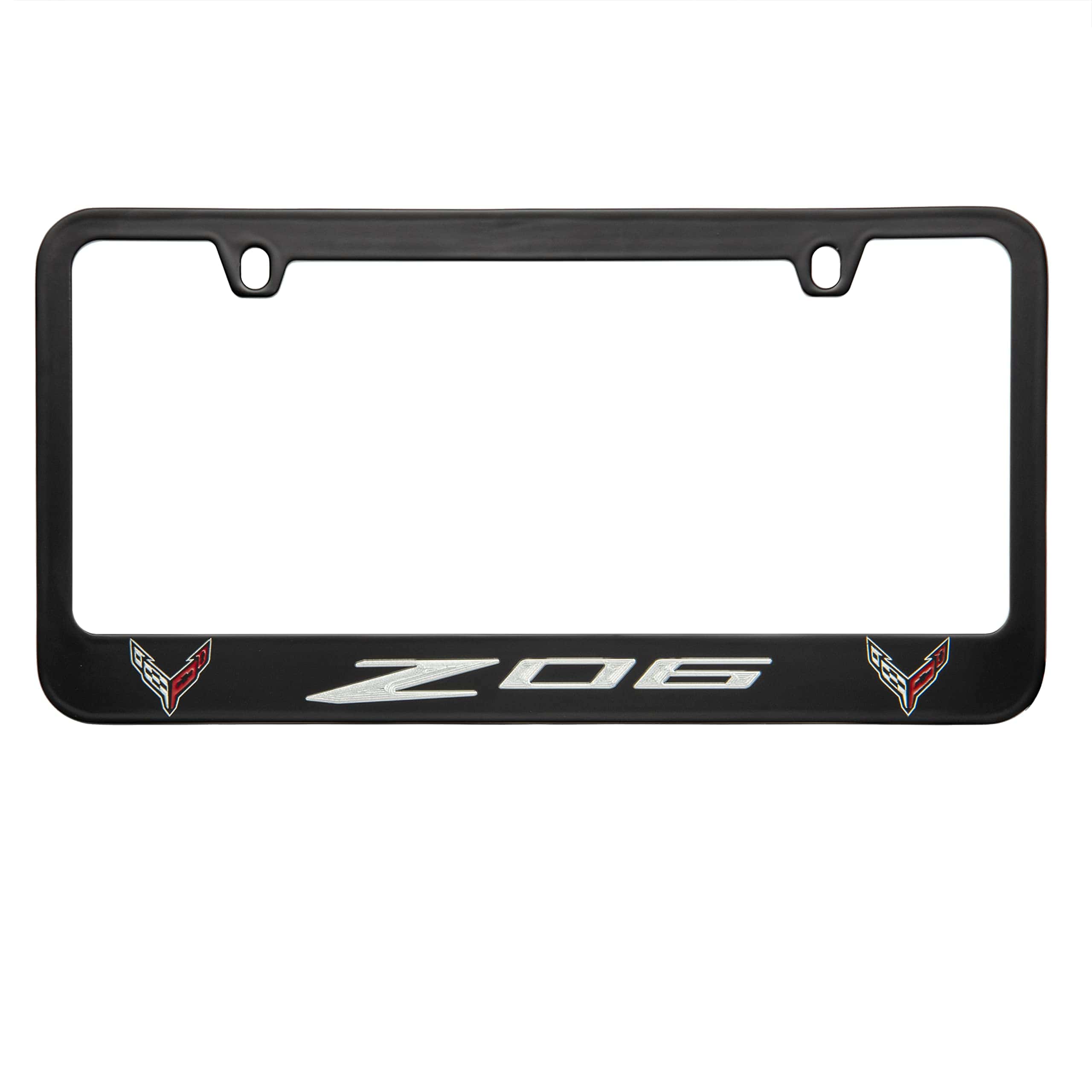 Marco de placa de licencia negro con 2 logotipos de - Imagen 3