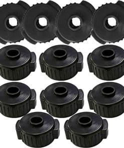 Tuerca de platillo de plástico negro kingsea, tuerca de