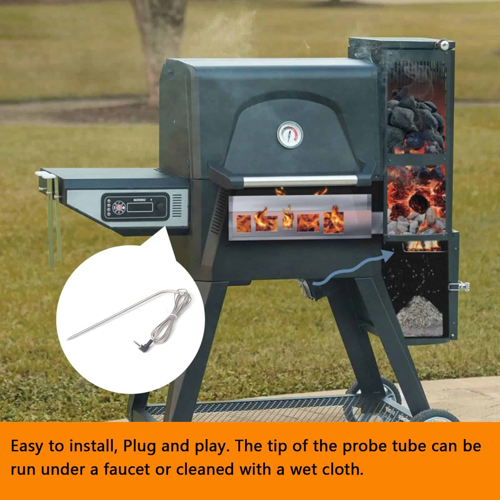 Sonda de carne a prueba de agua de reemplazo kingsea, juego - Imagen 3