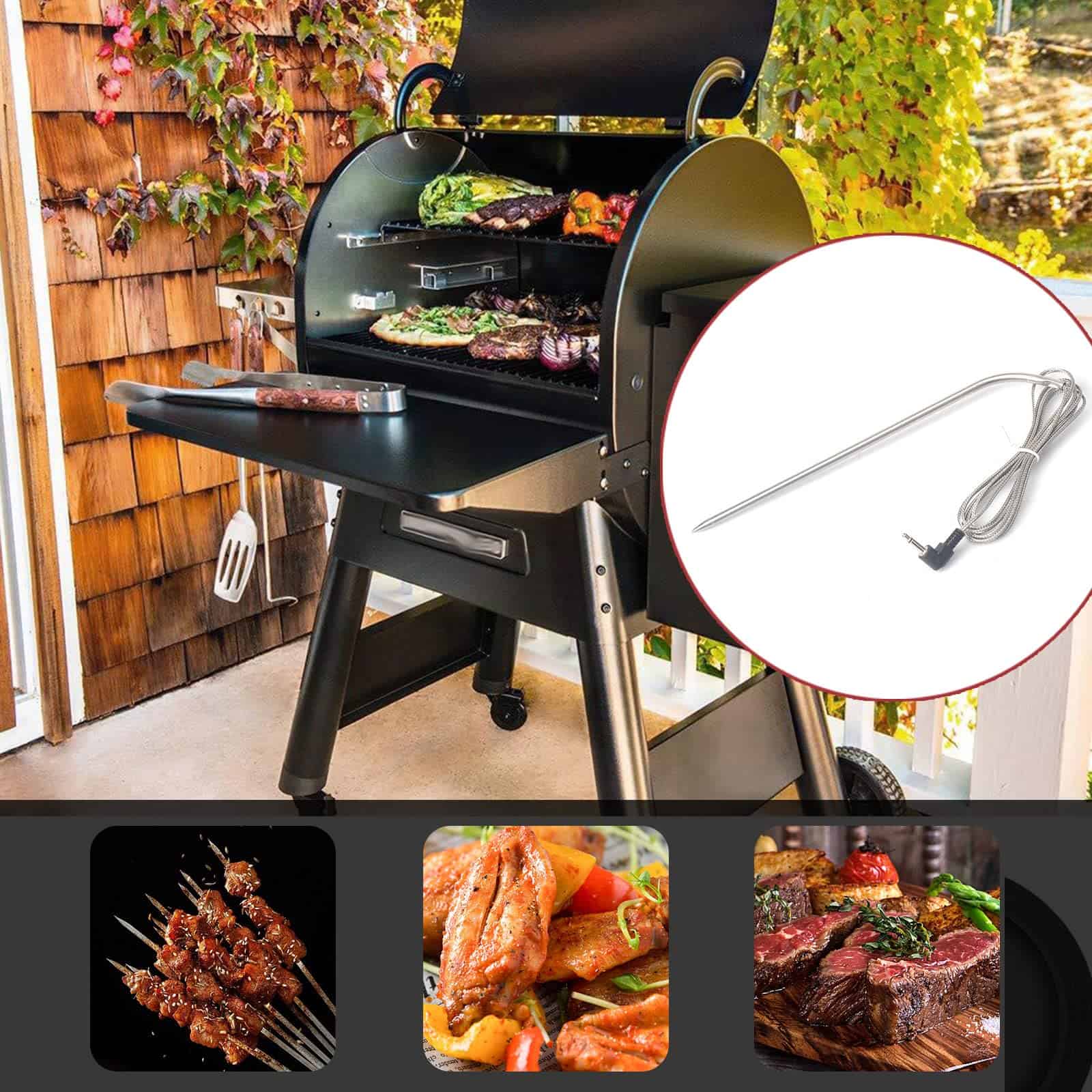 Sonda de carne a prueba de agua de reemplazo kingsea, juego - Imagen 6