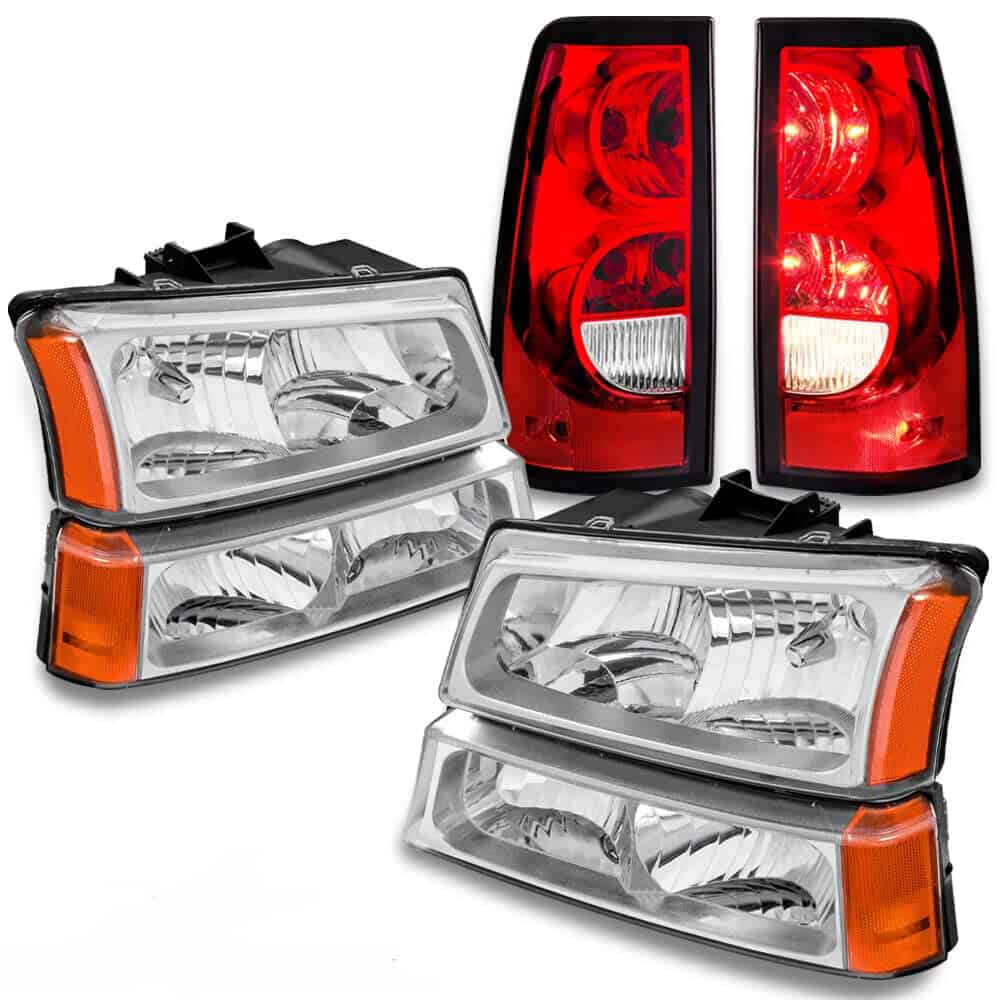 Juego de Faros para Chevrolet Silverado 1500 2500 3500