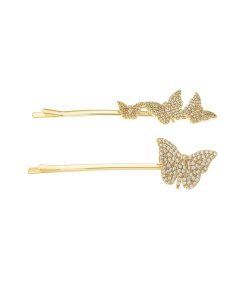 Pasadores para el cabello Ettika, -Gold