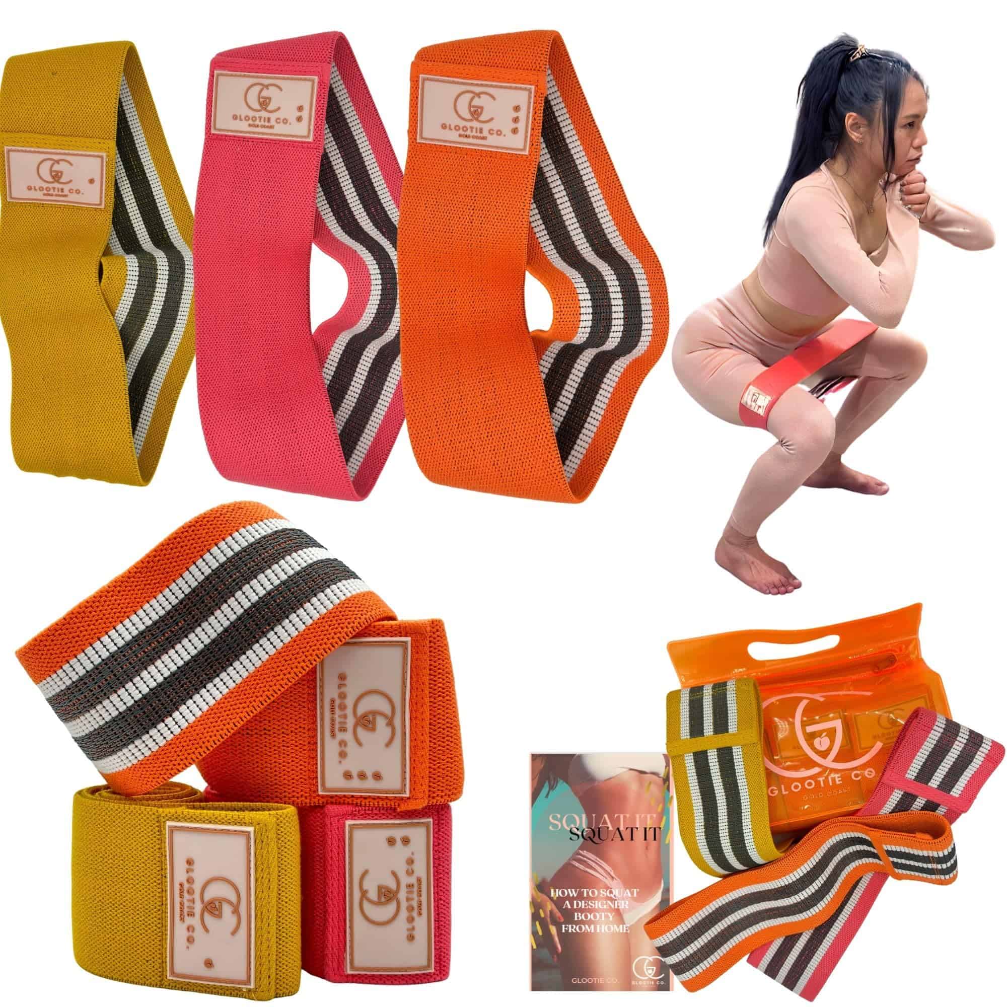 Bandas de resistencia de tela para entrenar - Conjunto de