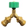 Adaptador de Divisor en Y de Propano Gas Flo 100% de Latón