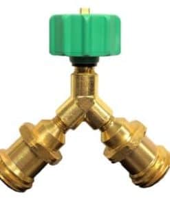 Adaptador de Divisor en Y de Propano Gas Flo 100% de Latón