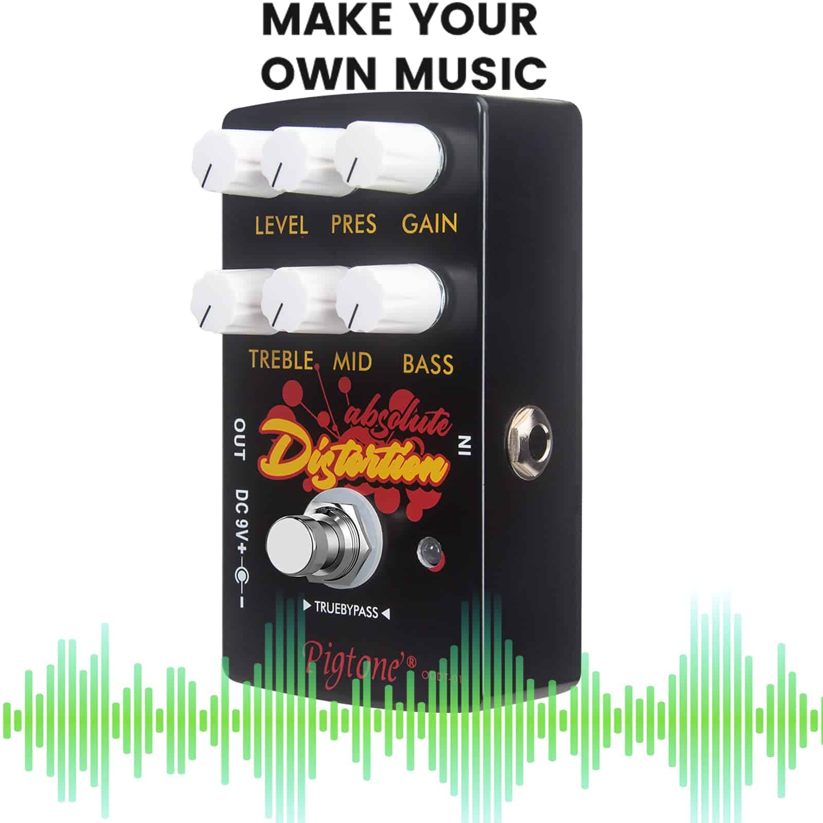 Pedal de Efecto para Guitarra Overdrive Distorsión pigtone - Imagen 5