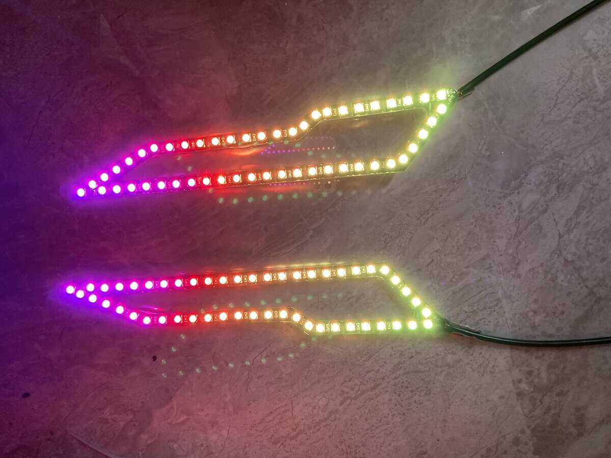 2PCS Anillos de Halo de Luces LED RGB de Dream Color - Imagen 4