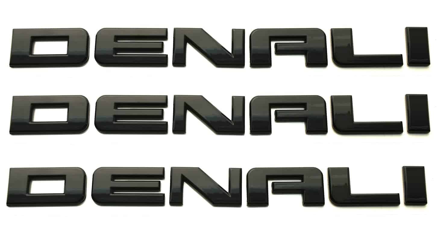 3pcs Emblemas Denali Placa de Identificación de Reemplazo