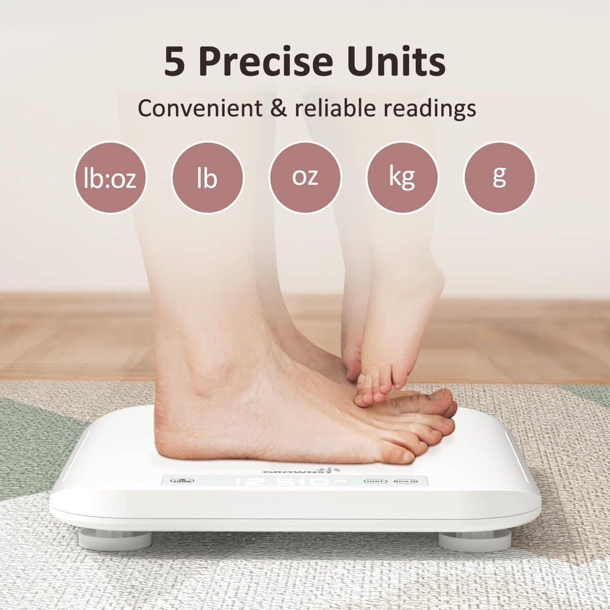 Báscula para bebés, Báscula multifuncional para bebés, - Imagen 5