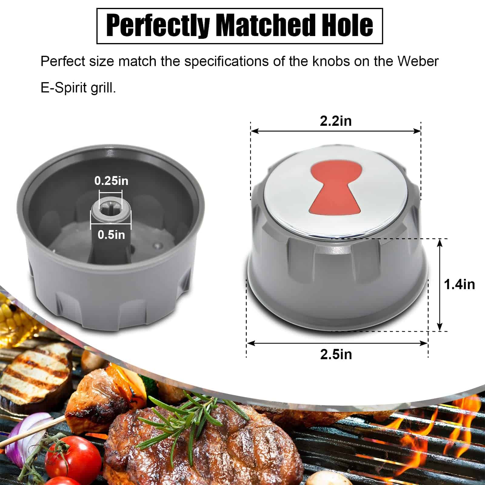 Perillas de Control de Parrilla DEEKOOL 69892, Reemplazo de - Imagen 5