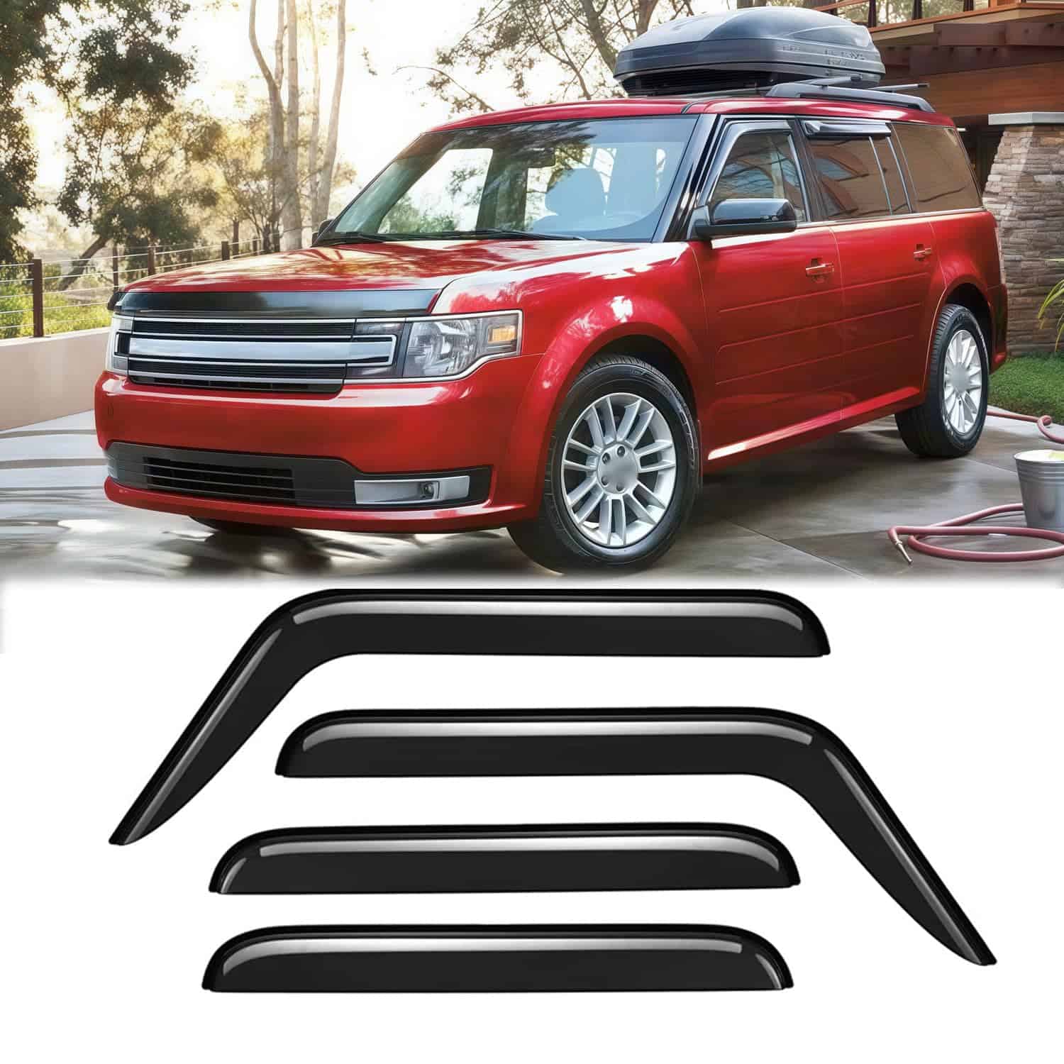 Deflector de viento lateral impermeable a prueba de sol