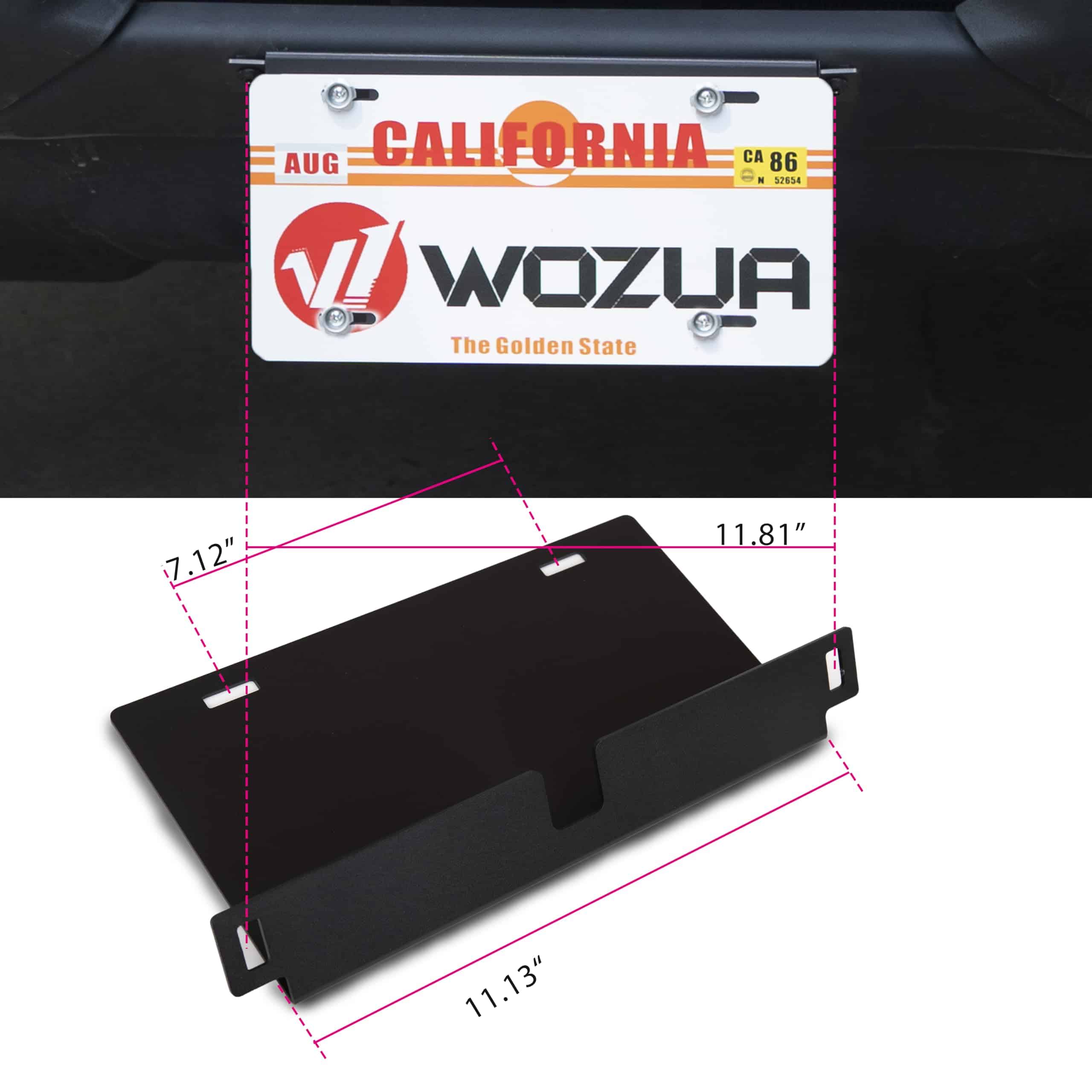 Soporte de montaje de placa de matrícula todoterreno WOZUA - Imagen 6