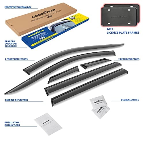 Deflectores de ventanas irrompibles Goodyear -Humo Premium - Imagen 5