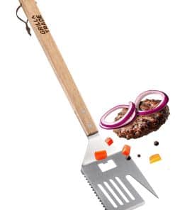 Espátula de Parrilla 5 en 1 de Grill Trade con Cuchillo,