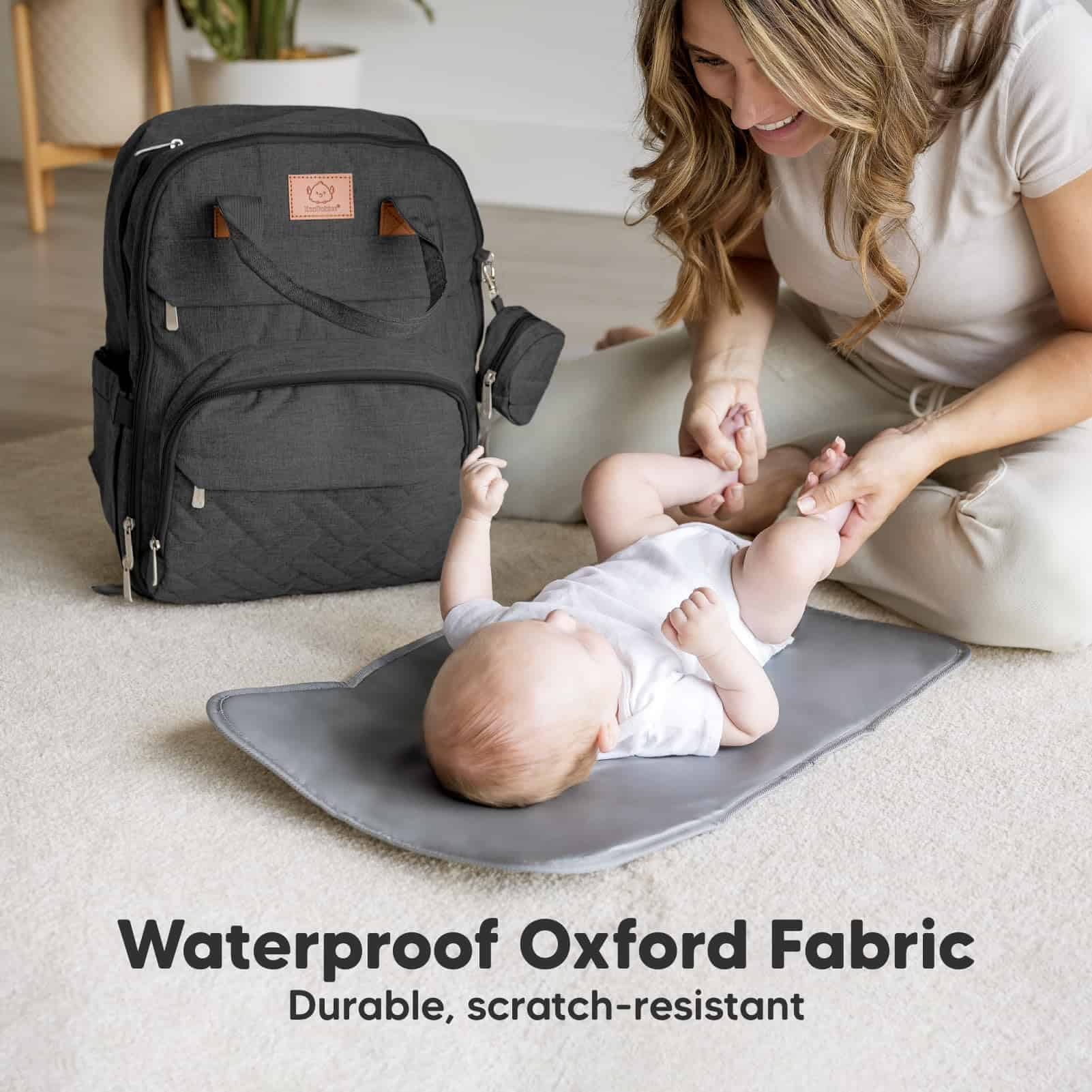 Mochila para pañales KeaBabies, Bolsa de pañales para bebé - Imagen 7