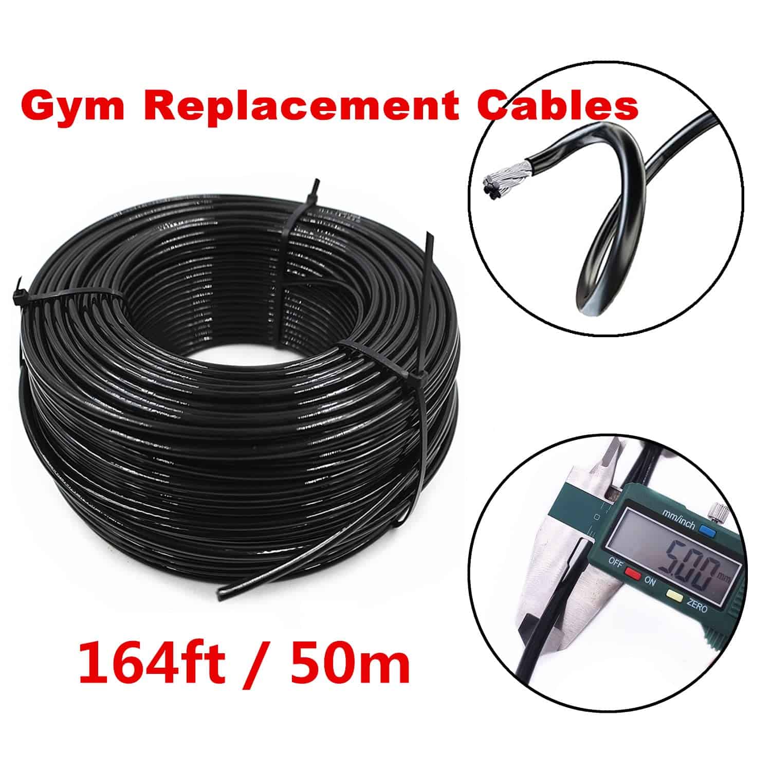 Cable de Repuesto para Gimnasio J Bryant 164 Ft Cable de - Imagen 3
