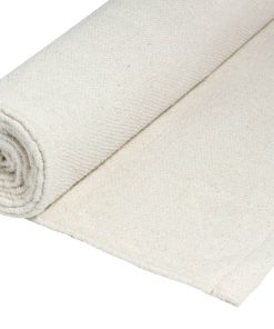 Tapete de Yoga de Algodón Orgánico Tejido - Sin Blanquear,