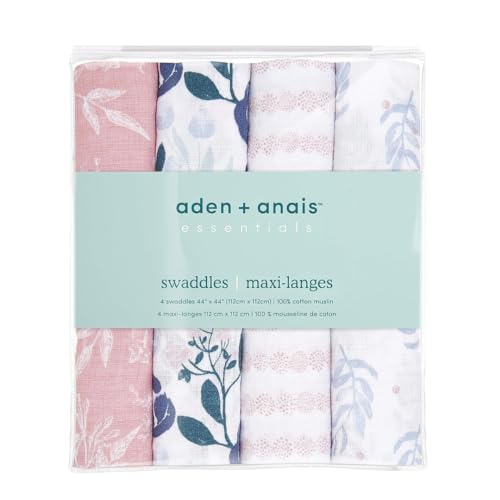 aden + anais Essentials Mantas de Muselina para -Flores Bloo - Imagen 4