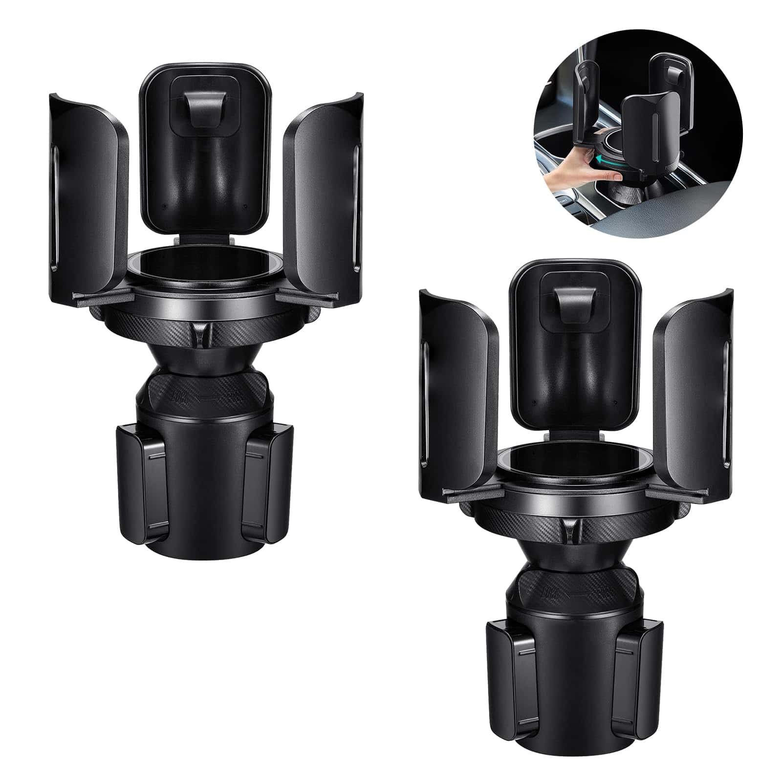 2 Pack Ampliador de Portavasos para Auto (Ajustable) Este - Imagen 10