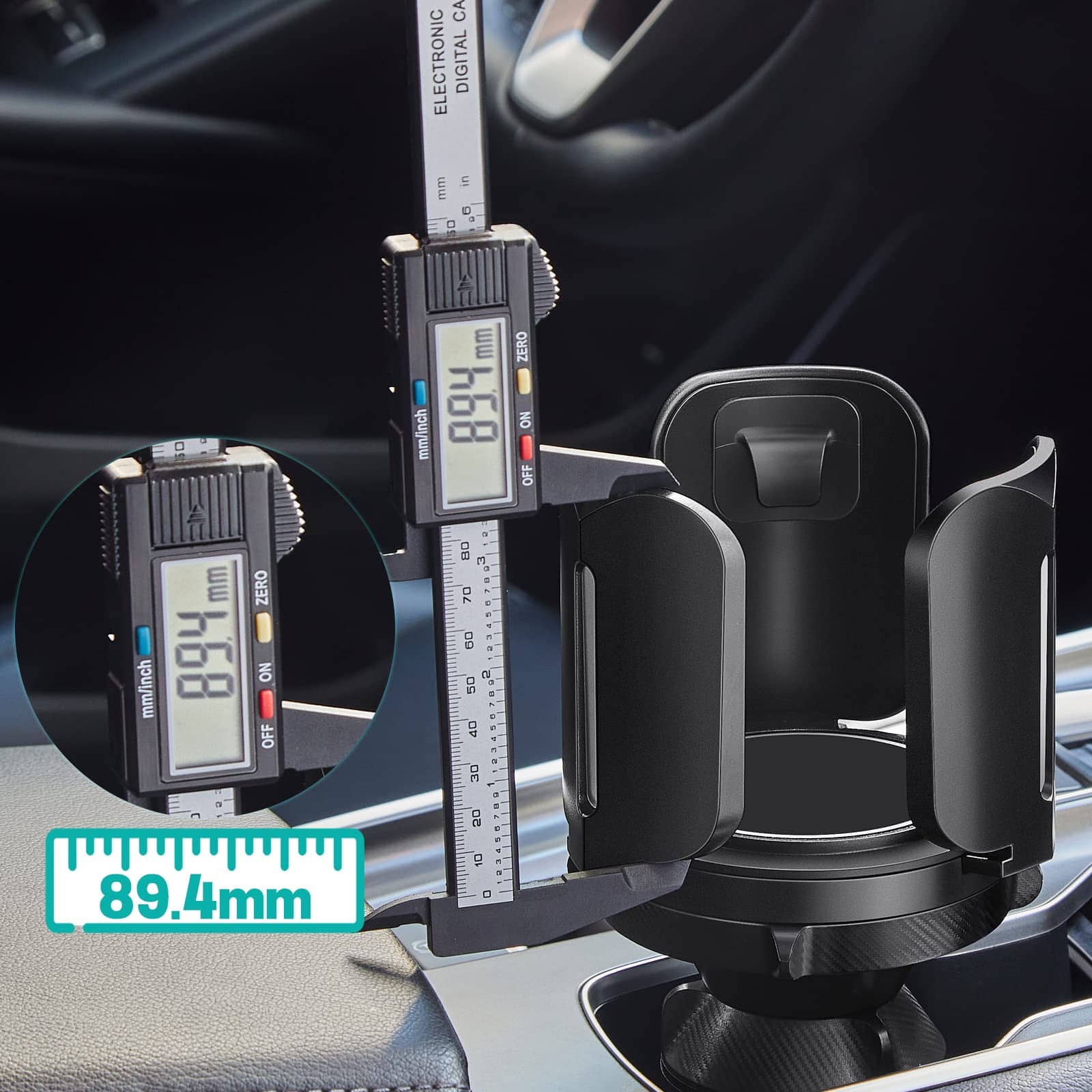 2 Pack Ampliador de Portavasos para Auto (Ajustable) Este - Imagen 9