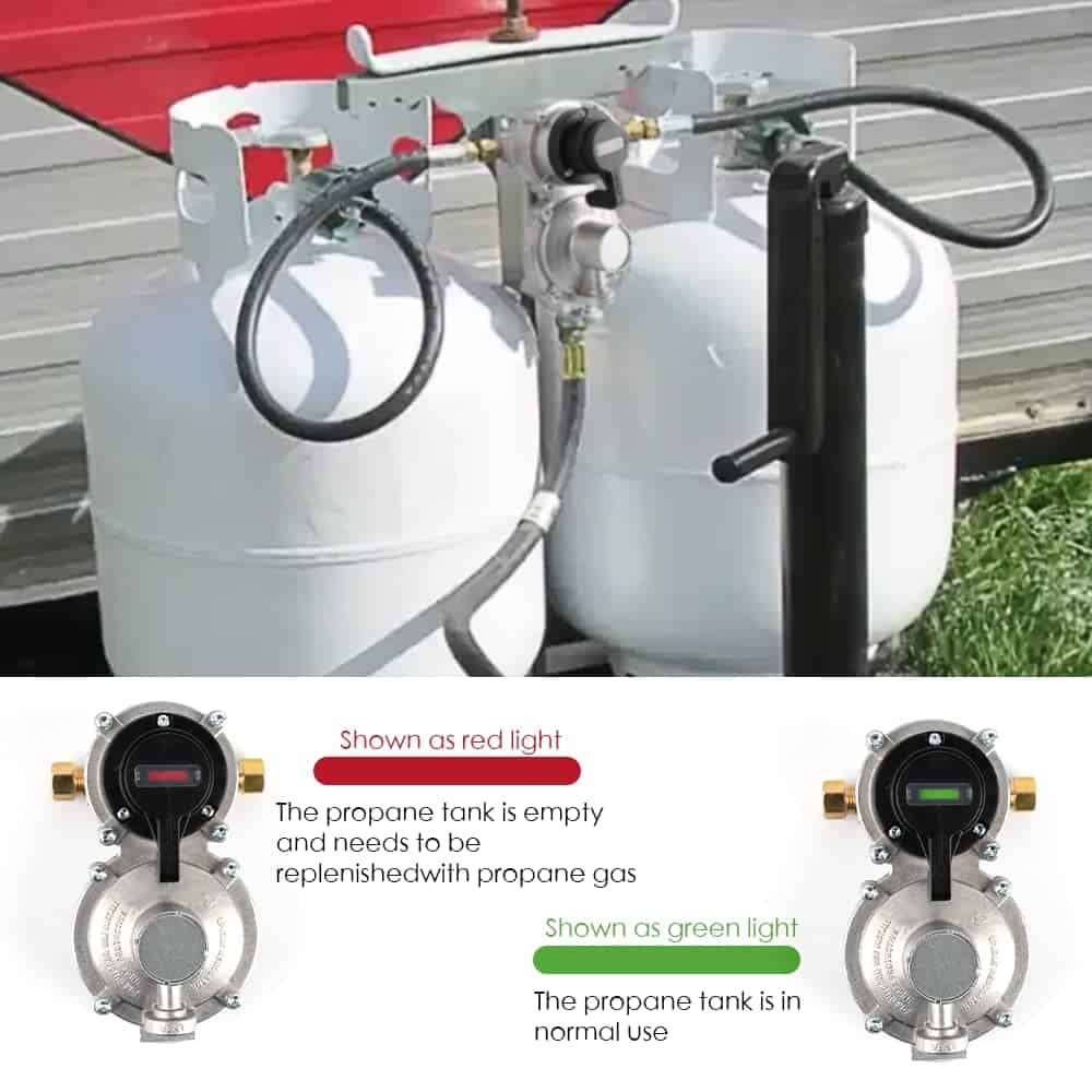 Regulador de propano para RV de 2 tanques con cambio - Imagen 4