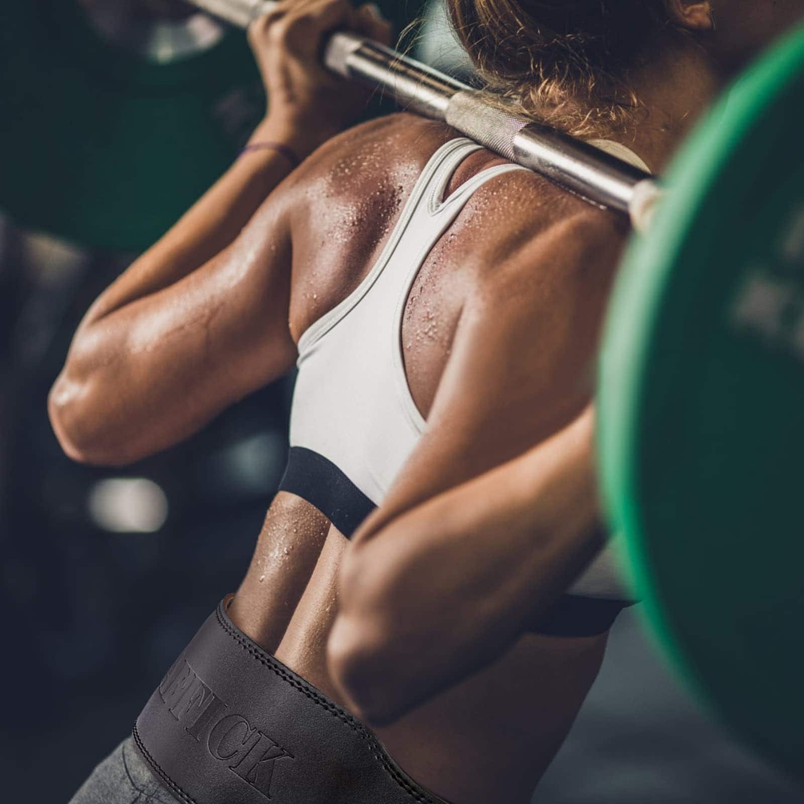 Cinturón de levantamiento de pesas Jaffick de 7MM de cuero - Imagen 9