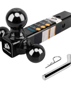 METOWARE Enganche para Remolque Tri Ball Mount con Pasador