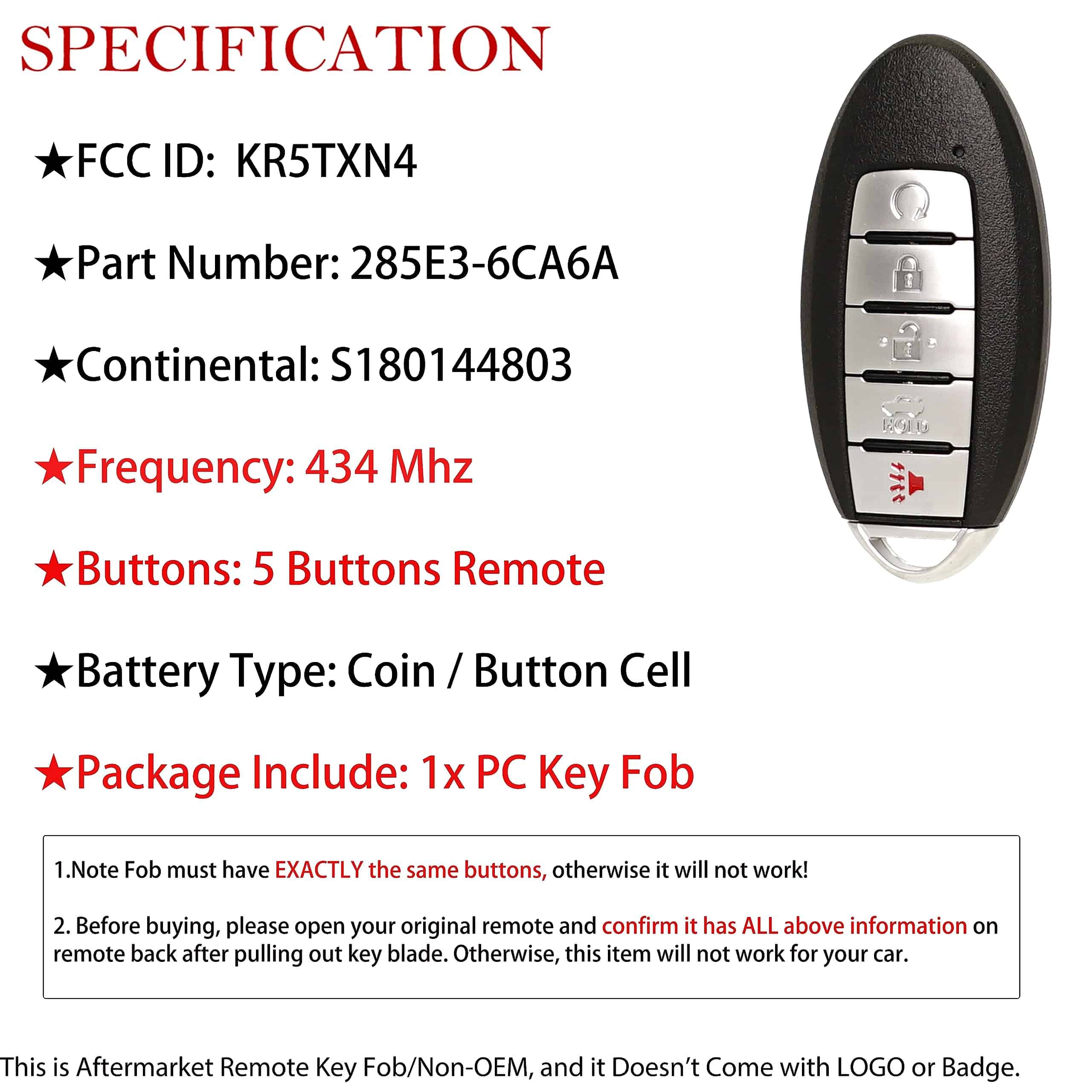 Control remoto de llavero inteligente -Plata - Imagen 3