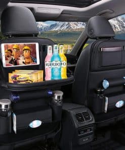 Organizador de asiento trasero de cuero PU Premium