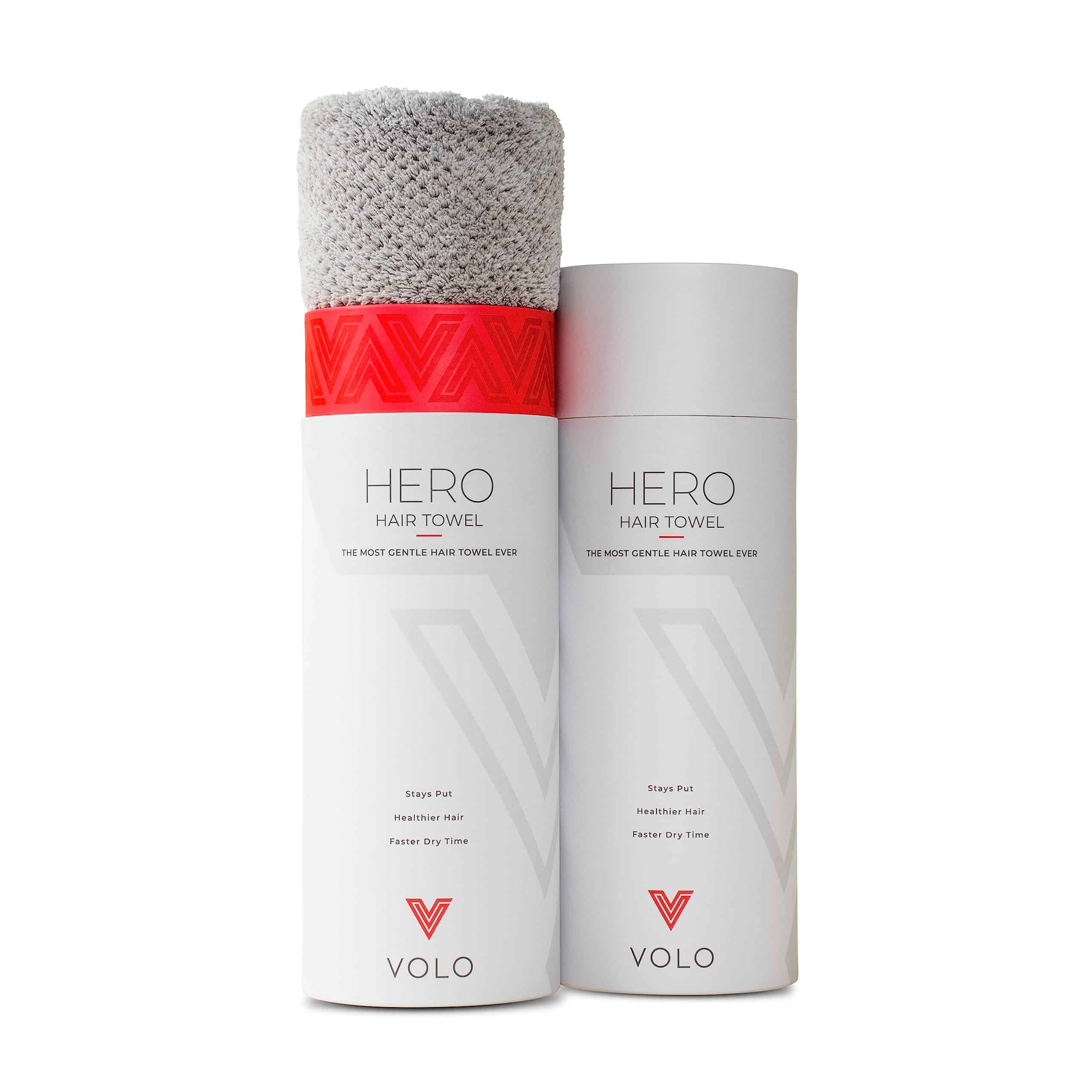 Toalla para el cabello VOLO Hero Luna Gris - Ultra Suave,