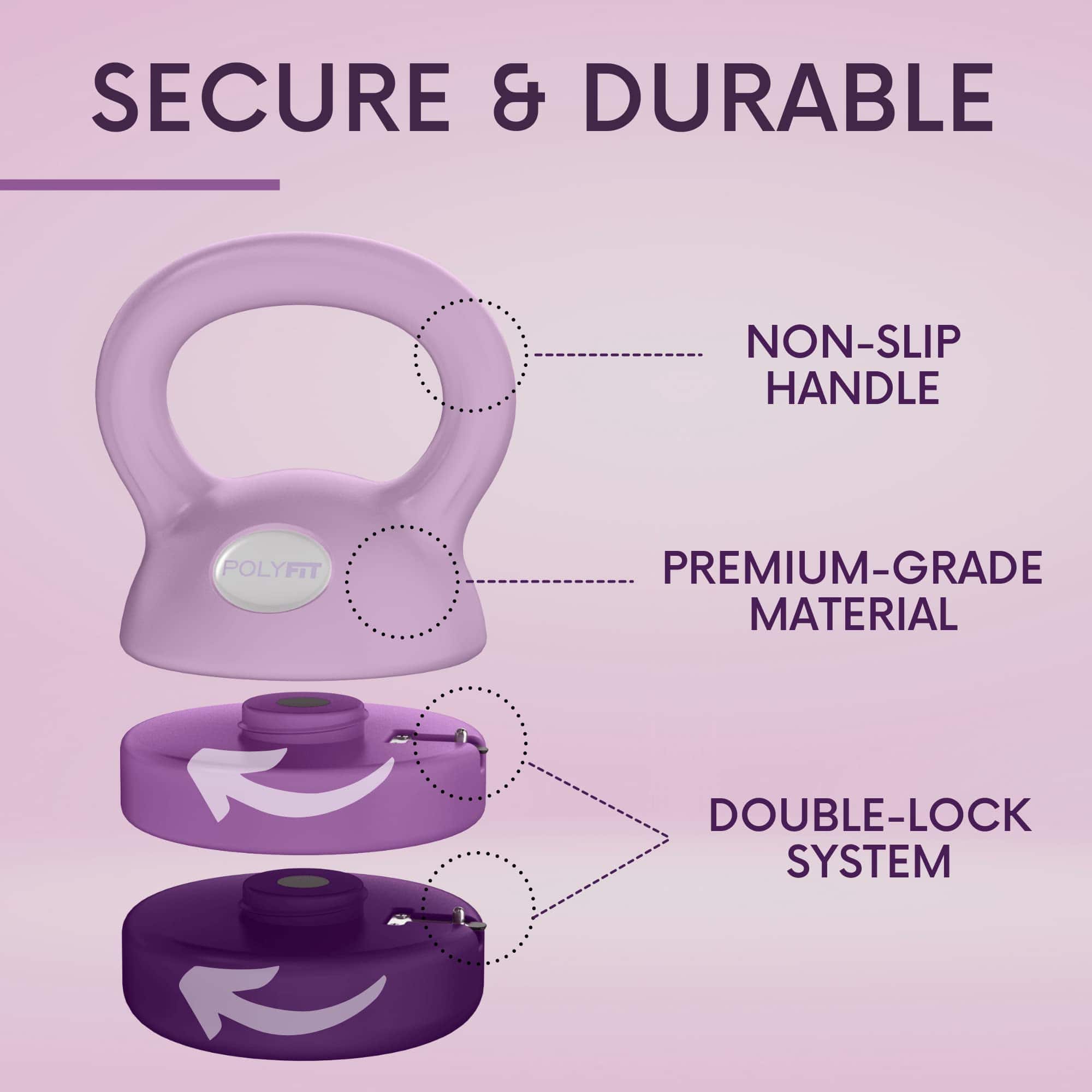 Pesa Rusa Ajustable Polyfit | 5 lb - 12 lb | Set de Pesa - Imagen 5