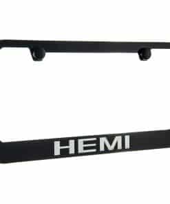 Marco de Placa de Licencia HEMI Negro, Licencia Oficial.