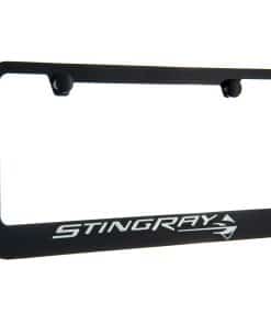 Marco de matrícula negro Corvette C7 Stingray.