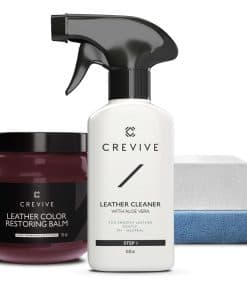 CREVIVE Limpiador de Cuero 8.45 oz y Bálsamo para Recolorar