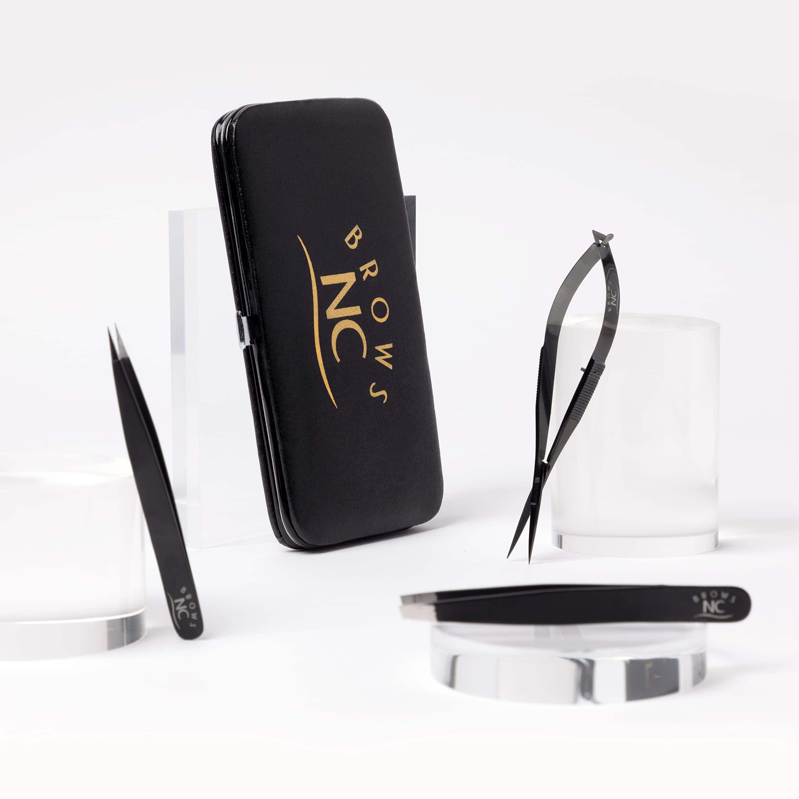 Set de Pinzas y tijeras NC Brows para remover vello (3) - Imagen 3