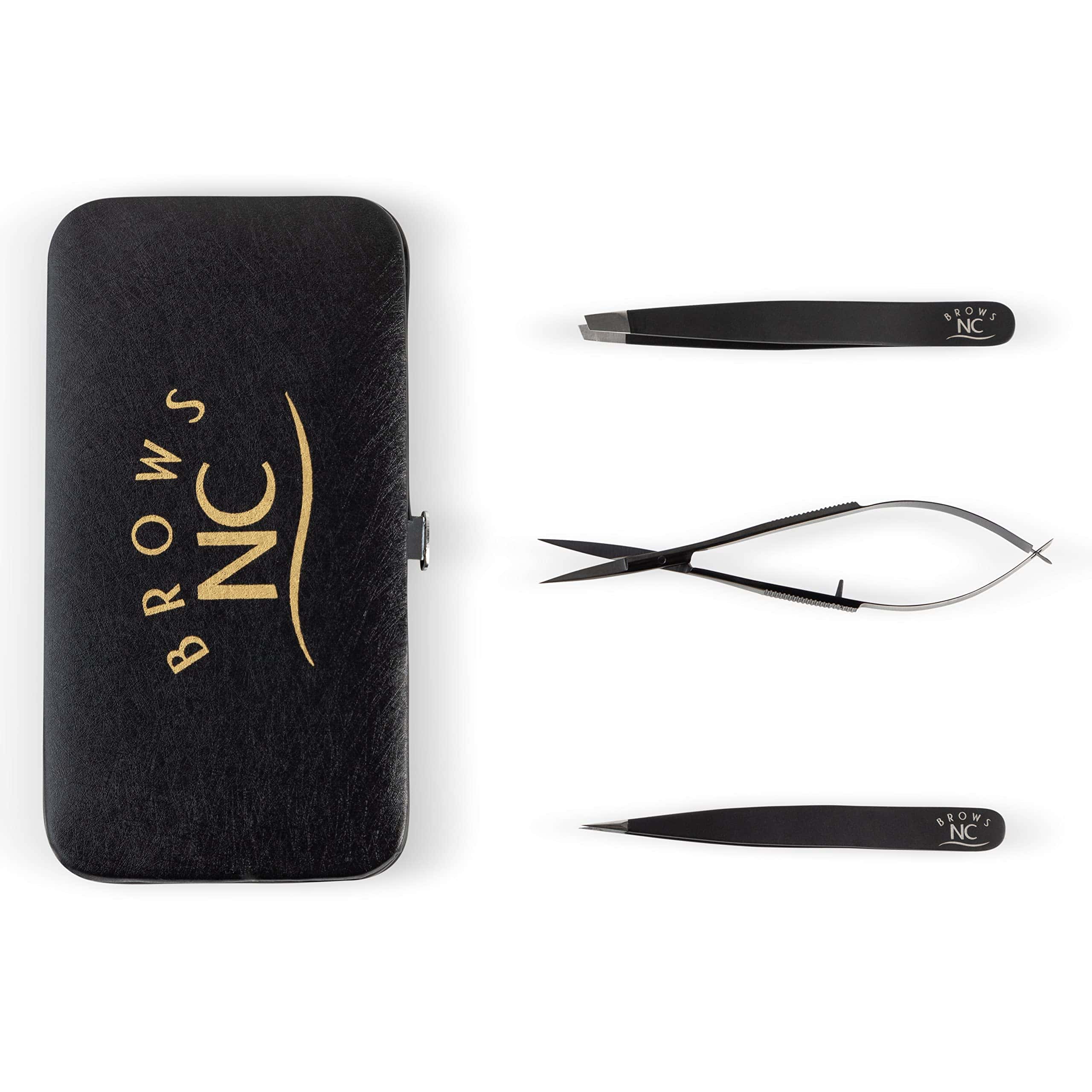 Set de Pinzas y tijeras NC Brows para remover vello (3)