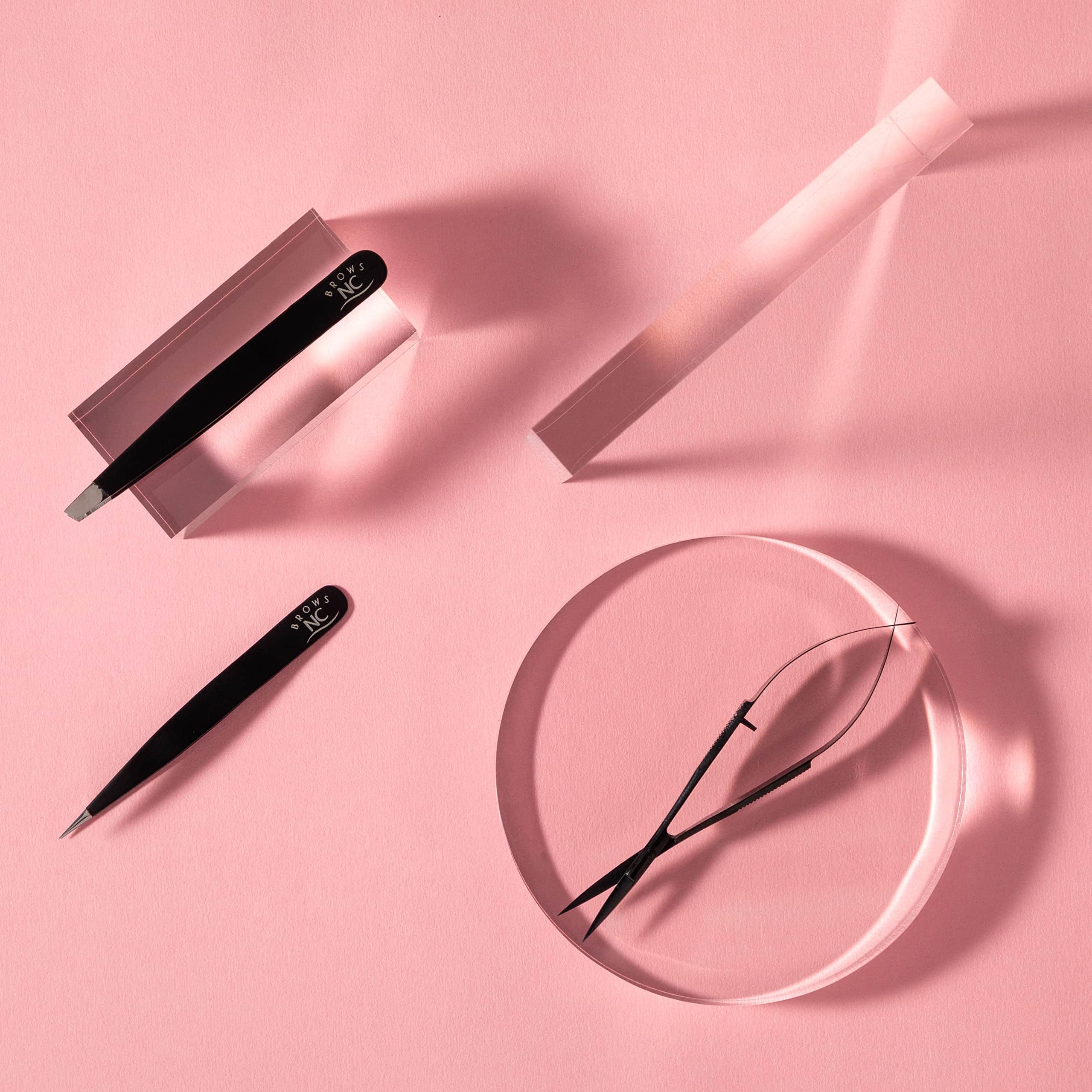 Set de Pinzas y tijeras NC Brows para remover vello (3) - Imagen 7
