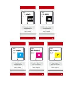 Tanque de tinta PFI-120 de 130 ml Compatible con PFI-120MBK