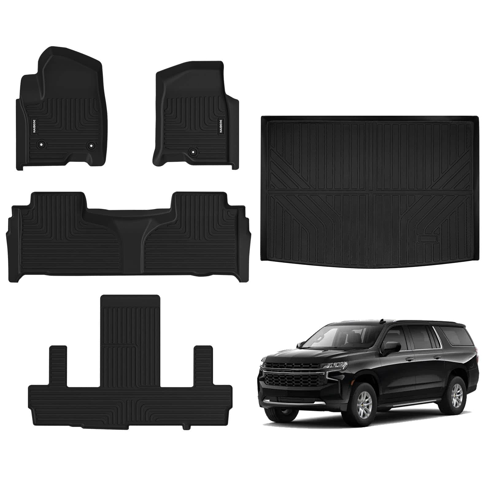 Juego de tapetes Naibeve para Chevrolet Suburban/GMC Yukon